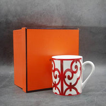 Load image into Gallery viewer, Chinese Red European Style Bone China Coffee mug High Grade Bone China Afternoon Tea Cups Ceramic Mug 300 ml for Coffee