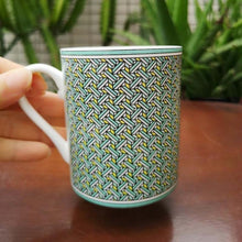 Load image into Gallery viewer, Chinese Red European Style Bone China Coffee mug High Grade Bone China Afternoon Tea Cups Ceramic Mug 300 ml for Coffee
