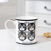 Load image into Gallery viewer, Chinese Red European Style Bone China Coffee mug High Grade Bone China Afternoon Tea Cups Ceramic Mug 300 ml for Coffee
